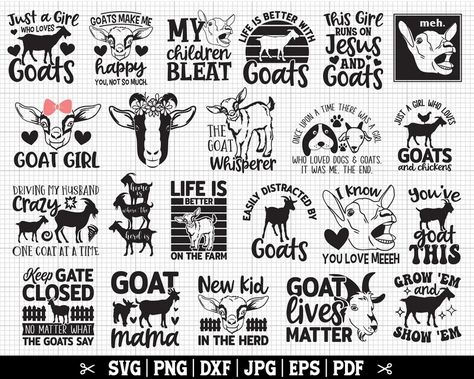 Goat Birthday, Goat Png, Goat Svg, Maps Illustration, Goat Tee, Boer Goats, Goat Shirts, Goat Lover, Cute Goats