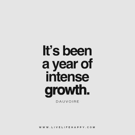 It’s Been a Year of Intense Growth Live Life Happy, Love Life Quotes, Year Quotes, On The Bright Side, Life Quotes To Live By, Happy Birthday Quotes, Bright Side, A Quote, Birthday Quotes