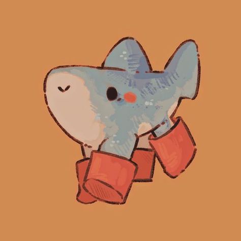 Animal Doodles, Cute Sketches, Cute Shark, Animal Drawing, Cute Doodles Drawings, Cute Doodle Art, Cute Little Drawings, Cute Animal Drawings, Doodle Drawings