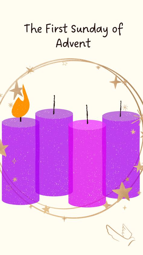 Take a breather from the hustle and bustle of the week and enjoy this first Sunday of advent. As you may already know, advent is the season of anticipation, hope, joy and expectation. This season is filled with hopes, dreams, and aspirations.💜 #advent #firstsundayofadvent Candles 2022, First Week Of Advent, First Sunday Of Advent, First Sunday, Advent Season, Advent Candles, The Hustle, Praise God, Pillar Candles