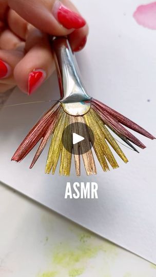 5.4K views · 2.7K reactions | Turn UP the volume for some #asmr ! 📣🫠
Want to create beautiful gradients on your brush too? 

Here’s how👇🏻

Use another brush to paint and apply the colors one by one. Make sure to clean the brush in between colors. Paint them directly onto your brush, and then apply it to your paper for a fun gradient effect! 

SAVE this video so you can use it as reference after. 👍🏻

If you want more cool art hacks make sure to follow me @artbybianca 

Enjoy 10% off this FAN brush and all products with my code artbybianca on kingartco.com 💕 

#ARTHACK #paintingoftheday #artvisual #mesmerising #relaxing #creative #diy #diycrafts #artforkids #art #watercolor #goldpaint #shimmer #easywatercolor #stepbystep #watercolortutorial | 🌸 Bianca Rosen Art & Watercolors Aluminum Tree, Paintings Tutorials, Art Hacks, Turn Up The Volume, Fan Brush, Watercolor Paintings Tutorials, Easy Watercolor, Watercolour Tutorials, Hand Painting