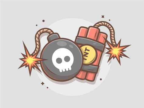 Boommm!!! 🤣😱💥💣 explode fire tnt bomb logo cute shots vector icon flat illustration dribbble Kn Logo, Funny Drawings Ideas, Devil Logo, Top Graphic Designers, Theatre Logo, Graffiti Lettering Fonts, Music Drawings, Bright Art, Weekend Fun