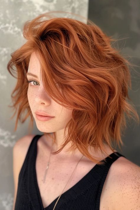 Short Auburn Hair, Auburn Bob, Red Bob Hair, Lob Hair, Clipin Hair Extensions, Venus Of Willendorf, Auburn Color, Wavy Lob, Hair Color Auburn