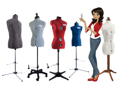 Sew Much Easier - How to Choose the Right Mannequin: Comparison of Different Types Adjustable Mannequin, Garment Pattern, Dress Forms, Diy Sewing Clothes, Dress Form, Types Of Dresses, Sewing Clothes, Choose The Right, Sewing Hacks