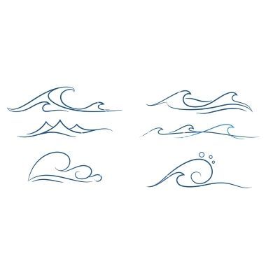 Idée tatouage (vague)                                                       … Simple Tatto, Tattoo Wave, Boho Tattoo, Mother Nature Tattoos, Tattoo Vector, Waves Vector, Handpoke Tattoo, Ocean Tattoos, Cat Tattoos