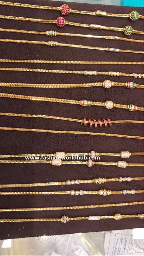 Mangalasutram (or) Thali Designs | Fashionworldhub Mangalsutra Chain, Black Beads Mangalsutra Design, Gold Jewelry Simple Necklace, Black Gold Jewelry, Gold Mangalsutra Designs, Gold Chain Design, Gold Mangalsutra, Gold Jewelry Stores, Gold Wedding Jewelry