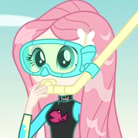 Friendship Clothes, Fluttershy Equestria, Forgotten Friendship, Fluttershy Human, Dive Mask, My Little Pony Equestria, My Lil Pony, My Little Pony Characters, Mlp Equestria Girls