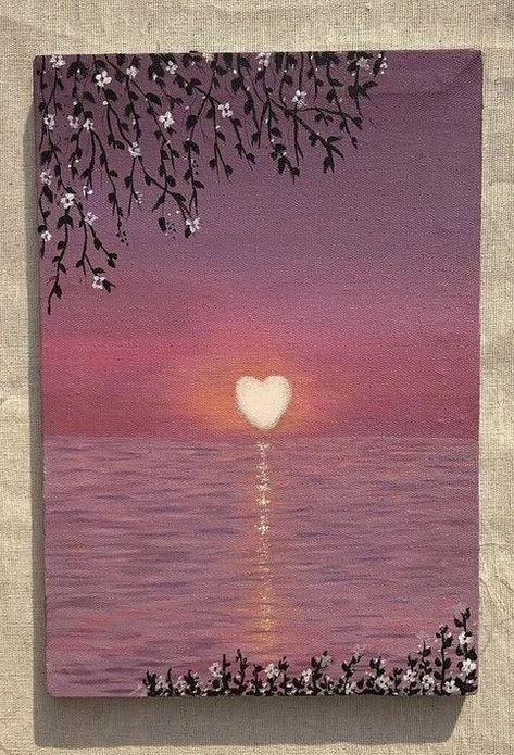 Canvas Art Painting Abstract, Istoria Artei, Sky Art Painting, Simple Canvas Paintings, Cute Canvas Paintings, Easy Canvas Art, Soyut Sanat Tabloları, Canvas Painting Designs, Cute Paintings