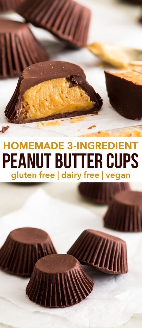 Healthy Chocolate Ice Cream, Healthy Vegan Dessert, Homemade Peanut Butter Cups, Coconut Dessert, Soy Free Vegan, Brownie Desserts, Chocolate Peanut Butter Cups, Desserts Vegan, Peanut Butter Filling