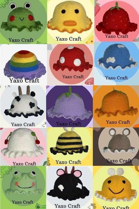 Crochet Business, Pola Kristik, Crochet Design Pattern, Kawaii Crochet, Crochet Cap, Animal Hats, Toddler Hat, Crochet Fashion Patterns, Fun Crochet Projects