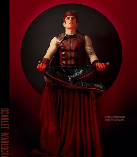 Male Wanda Maximoff, Male Scarlet Witch, Wiccan Costume, Scarlet Witch Halloween, Heavenly Idol, Queer Aesthetic, Wiccan Marvel, Scarlet Witch Cosplay, Magic Clothes