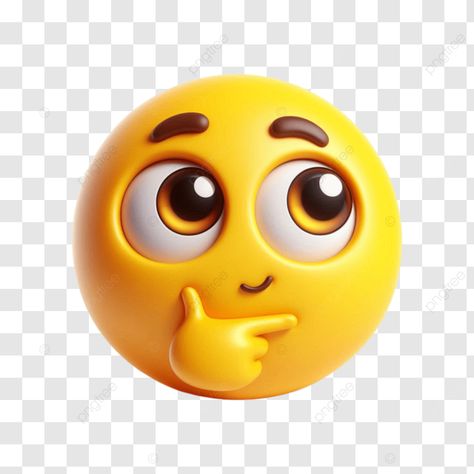 Thinking Emoticon, Funny Happy Face, 3d Emoji, Yellow Emoji, Yellow Png, Emoji Characters, Aditi Sharma, Fall Music, Night Gif