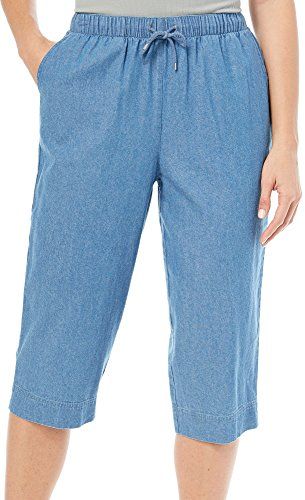 Pantalon Capri Mujer Outfit, Women Pants Size Chart, Dress Over Pants, Capri Outfits, Cotton Pants Women, Jeans Store, Coral Bay, Denim Capris, Womens Denim