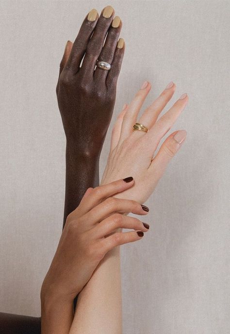 J Hannah, Nail Color Trends, Hand Reference, Beige Aesthetic, Brown Aesthetic, Drawing Reference, Skin Care Routine, Skin Tones, Nail Colors