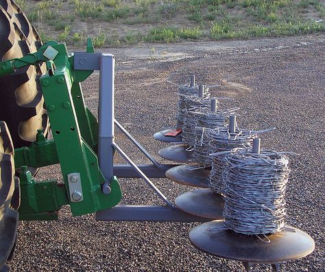 Fence Wire Unroller, by B. Humbert | Three-point attachment … | Flickr Fencing Tools, Cattle Corrals, Build A Fence, Livestock Fence, Ranch Fencing, Farm Hacks, Cattle Barn, Tractor Idea, Tractor Implements