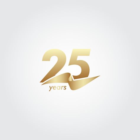 Download the 25 Years Anniversary Celebration Gold Ribbon Vector Template Design Illustration 2113735 royalty-free Vector from Vecteezy for your project and explore over a million other vectors, icons and clipart graphics! 25 Years Anniversary, Ribbon Vector, 25 Year Anniversary, Anniversary Logo, Vector Template, Gold Ribbon, Gold Ribbons, Gold Logo, 25 Years Old