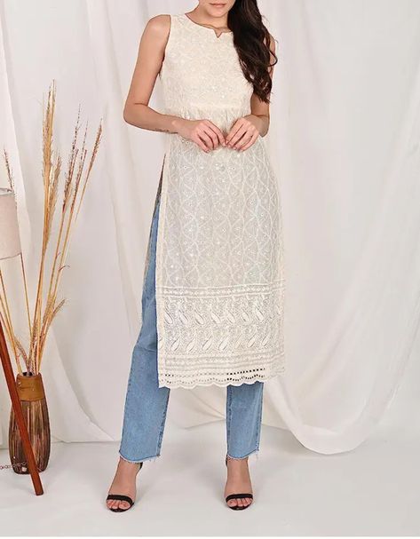 Nyra Cut, Casual Kurti, Kurti For Women, Lucknowi Chikankari, Kurta Style, Versatile Outfits, Traditional Wear, In Fashion, Evening Wear