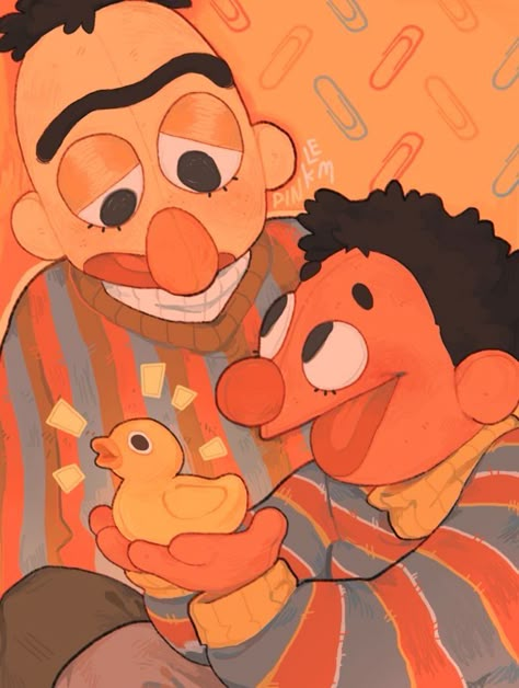 Bert And Ernie, Sesame Street Muppets, Arte Indie, Arte Grunge, I'm Scared, Swag Art, The Muppets, Jim Henson, A Duck