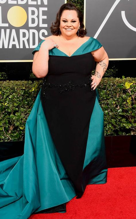 Keala Settle from 2018 Golden Globes Red Carpet Fashion on E! Online Keala Settle, Sherri Hill Couture, Alison Sudol, Natalie Morales, Female Actors, Giuliana Rancic, Allison Williams, Golden Globes Red Carpet, Formal Wear Women