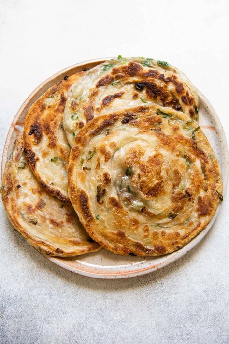 Recipe Pancakes, Flat Breads, Scallion Pancakes, Idee Pasto Sano, Shallots, 2 Cups, Ricotta, Asian Recipes, Breakfast Brunch