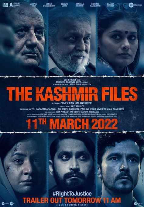 The Kashmir Files, Kashmir Files, Anupam Kher, Movies Box, Film Watch, Hindi Language, It Movie Cast, Drama Film, Movie Releases