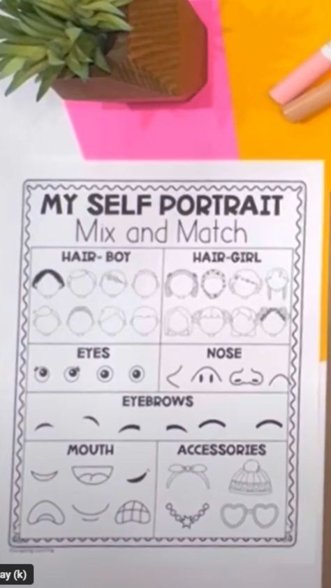 Help kids create their own self-portraits with our fun directed drawing video! Ideal for upper elementary teachers, this creative project uses simple techniques to guide students in drawing a self-portrait. Watch now for engaging art lesson ideas! Thanksgiving Reading Activities, Self Portrait Kids, Portraits For Kids, Thanksgiving Readings, Fun Writing Activities, Fun Writing Prompts, Self Portrait Drawing, Creative Self Portraits, Self Portrait Art