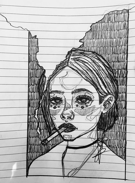 Ink Pen Drawings Sketchbooks, Drawing With Ink Pens, Pen Doodles Sketchbooks, Pen Art Scribble, One Pen Drawing, Biro Sketches Simple, Ball Pen Sketch Aesthetic, Black Pen Doodles Aesthetic, Scribble Pen Art