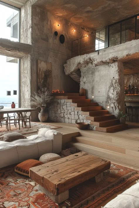 Stone House Decor, Rustic Meets Modern, Game Room Ideas, Amazing Interior Design, Wabi Sabi Interior, Old Stone Houses, House Arch Design, Deco Luminaire, Decoration Inspiration