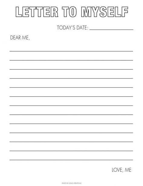 Letter To Future Self Template, Dear Future Me Letter To Myself Template, Letter To My Future Self Template, A Letter To Myself Journal, Im Sorry Letters, Letter To Self, Ipad Templates, Sorry Letter, Letter To Future Self