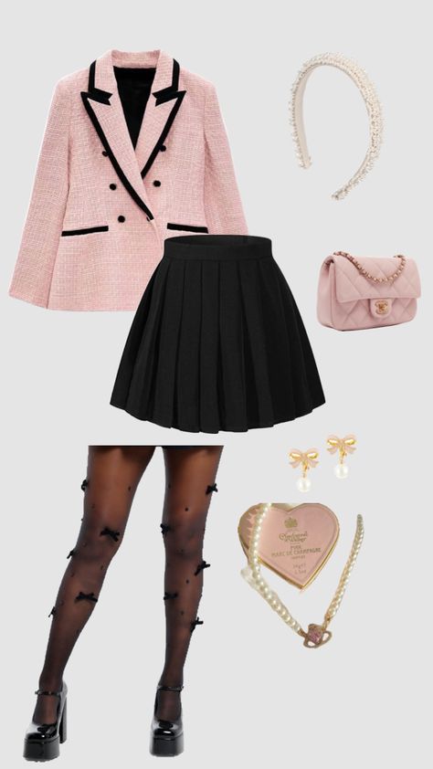 Classy kdrama outfit #pink #outfit #outfitinspo #fitinspo #kdrama Kdrama Inspired Outfits, Classy Feminine Outfits, Kdrama Clothes, Classy Feminine, Feminine Outfits, Career Outfits, Queen Outfit, Outfit Pink