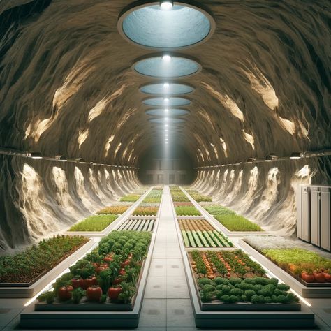 How to Build a Geothermal Subterranean Greenhouse – WAWstock Underground Greenhouse Diy, Subterranean Greenhouse, Arizona Greenhouse, In Ground Greenhouse, Underground Farming, Solar Punk House, Greenhouse Underground, Food Greenhouse, Futuristic Farm