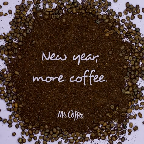 You can guess what our New Year's resolution is. 😉 Share yours with us in the comments! New Year Coffee, Iced Tea Maker, Coffee Board, Coffee Life, Mr Coffee, Big Coffee, Coffee Talk, Coffee Images, Coffee Coffee Coffee