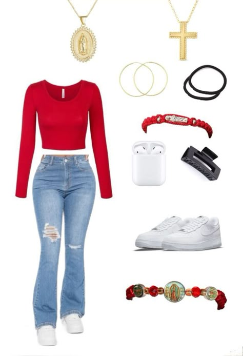 Latina Clothes, Matching Outfits Best Friend, Latina Outfits, Outfits For School, Latina Fashion Outfits, Mexican Outfit, Latina Fashion, Casual Preppy Outfits, Mexican Girl