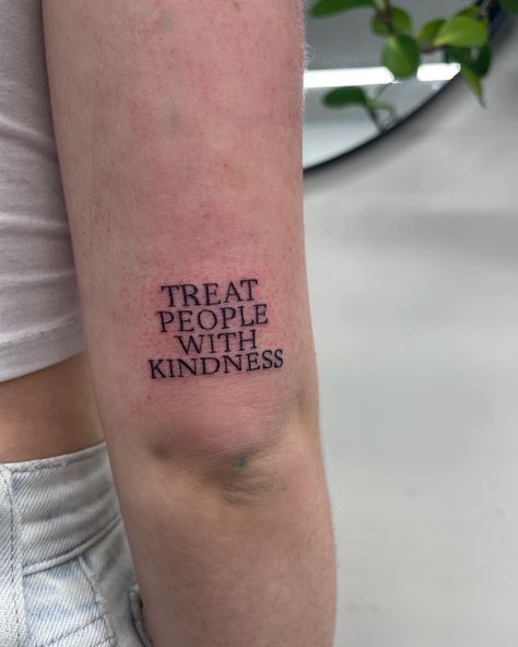 Treat people with kindness
Tattoos Treat People With Kindness Tattoo, Kindness Tattoo, Mlp Redesigns, Treat People With Kindness, Treat People, Tattoos Ideas, Leg Tattoos, Insta Inspo, Tattoo Inspo