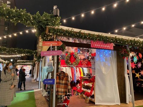 Snowport Holiday Market recognizes Boston’s small businesses - The Huntington News Handmade Pizza, Tall Christmas Trees, Tuscan Kitchen, Winter Village, Holiday Market, Business Photos, Food Themes, Grocery Shop, Winter Holidays