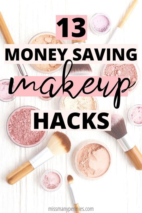 Don't let buying makeup blow your budget, try these super simple money saving tips and tricks to save on makeup. #moneysavingtips #makeup #frugal Budget Makeup Products, Drugstore Contouring, Budget Friendly Makeup Products, Budget Skincare Routine, Foundation Drugstore, Living Paycheck To Paycheck Tips, Revolution Beauty, Budget Makeup, Drugstore Makeup Tutorial