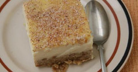 Grape-Nuts never tasted so decadent. Grape Nuts Recipes, Grapenut Pudding, Grape Nuts Cereal, England Food, Nut Dessert, Grape Nuts, Baked Custard, Chilled Desserts, Custard Pudding