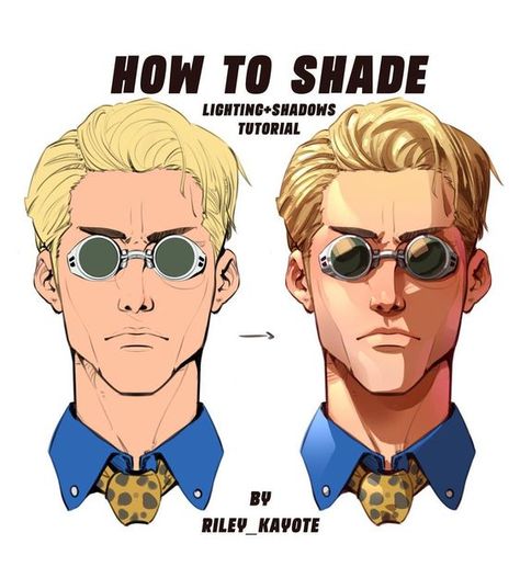 Simple shading tutorial ✨🎨 Save and share, so you don’t forget 👍🏾😊 I’ve been getting a lot of questions about my process. So I made this… | Instagram Shading Face Tutorial, How To Color Glasses Digital, Metal Shading Tutorial, Shading Techniques Drawing, Shading Tutorial Digital, Underpainting Tutorial, Shading Techniques Digital, Digital Coloring Tutorial, Coloring Procreate