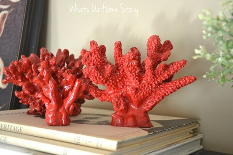 diy-faux-coral, pottery-barn-knock-off coral, polymer-clay-coral, how-to-make-faux-coral Coral Pottery, Ceramic Coral Reefs, Coral Reef Craft, Clay Coral, Coral Sculpture, Coral Decor, Coral Art, How To Make Clay, Fish Tank Decorations