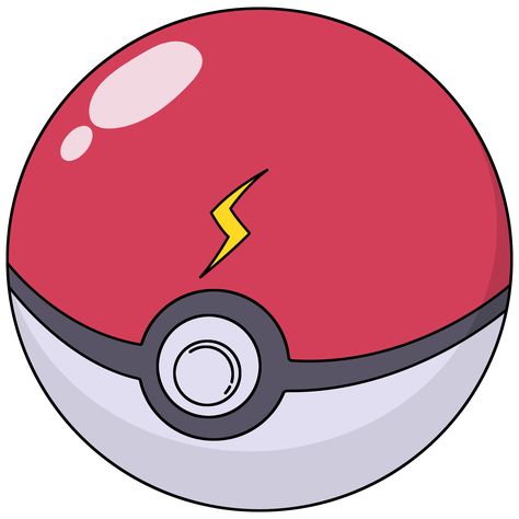 Pikachu's poke ball 3D Pokemon Gym Badges, Pokemon Png, Pokemon Balloons, Deviantart Pokemon, Pikachu Pokeball, Gym Badges, Pokemon Gym, Pokemon Ball, Poke Ball