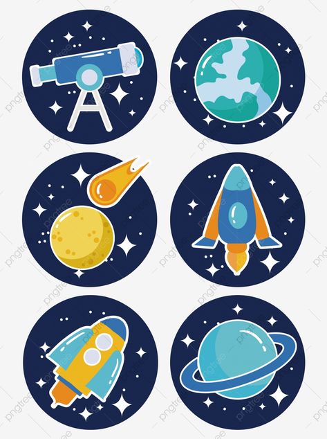 Space Stickers Planets, 4th Birthday Cakes For Boys, Space Decorations Galaxy, Space Birthday Party Decorations, Space Stickers, Space Png, Space Party Decorations, Moon Png, Astronaut Illustration