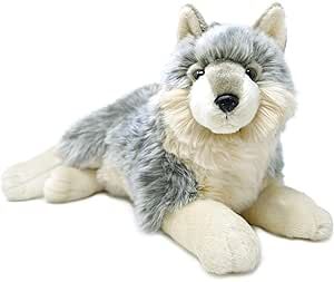 Whitaker The Wolf - 14 Inch Stuffed Animal Plush Dog - by Tiger Tale Toys Wolf Stuffed Animal, Wolf Pups, Big Stuffed Animal, Wolf Plush, Personalized Stuffed Animals, Wolf Stuff, Wolf Pup, Plush Dog, The Wolf