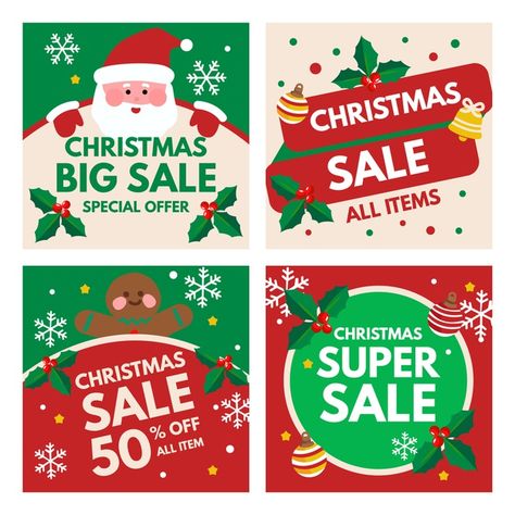 Christmas Post Instagram, Christmas Post Design, Christmas Sale Design, Christmas Promotion Design, Sale Announcement, Christmas Sale Poster, Christmas Big Sale, Christmas Ads, Christmas Layout