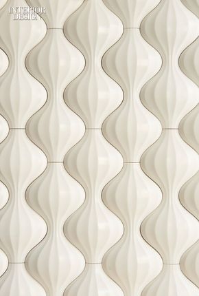 Walker Zanger's Tactile Tiles Can Transform Walls into Sculptures Interlocking Pattern, Beyond Paint, Walker Zanger, 3d Wall Tiles, 3d Tiles, 3d Panels, 3d Wall Panels, Interior Design Magazine, 3d Texture