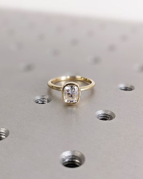 MAIN STONE
Type: Braverman Moissanite
Cut: Elongated Cushion
Color: D
Clarity: VVS

#Elongated #Cushion #Cut #Moissanite #Solitaire #Ring #14K #Yellow #Gold #Engagement #Ring #Bezel #Setting #Statement #Ring #Gift #For #Her #Bridal #Set #anniversary #ring #bezel #setting #bridal #ring #emerald #cut #engagement #ring #moissanite #promise #ring #proposal #ring #statement #ring #unique #ring #wedding #ring #women's #ring #yellow #gold #ring Ring Images, Engagement Ring Bezel, Engagement Ring Types, Black Zirconium Ring, Elongated Cushion Cut, Moissanite Solitaire Ring, Elongated Cushion, Bezel Engagement Ring, Yellow Gold Engagement Ring