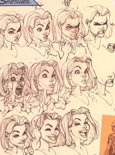 Sketch Character, Comic Book Drawing, Drawing Face Expressions, J Scott Campbell, Awesome Drawings, Scott Campbell, Drawing Book, Drawing Expressions, 캐릭터 드로잉