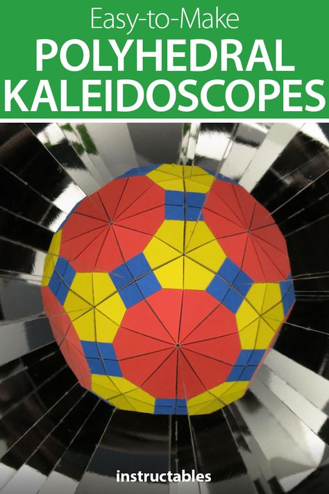 A polyhedral kaleidoscope (PK) uses mirrors to create a repeating orb-like pattern different than the flat patterns created by a regular kaleidoscope.  #Instructables #upcycle #reuse #workshop #science #symmetry #geometry #education Stained Glass Kaleidoscope Diy, Glass Signage, Infinity Logo, Personalized Glassware, Glass Engraving, Education Policy, Kaleidoscopes, Principles Of Art, Photo Engraving