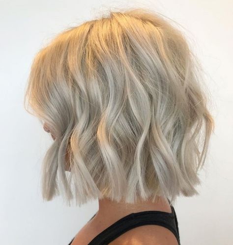 Blonde Bob Round Face, Creamy Blonde Bob, Ice Blonde Hair, Blonde Lob, Icy Blonde Hair, Hair Scrub, Fancy Hair, Blonde Bob Hairstyles, Blonde Haircuts