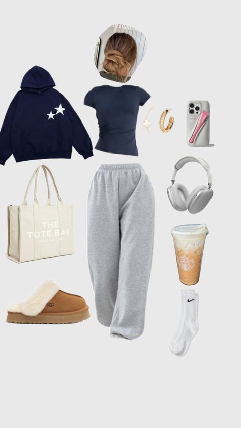 Comfy and warm airport fit Comfy Cute Airport Outfit, Airport Outfit Comfy, Airport Outfit Winter, Cute Airport Outfit, Comfy Airport Outfit, Airport Fit, Simple Outfits For School, Airport Fits, Casual Preppy Outfits