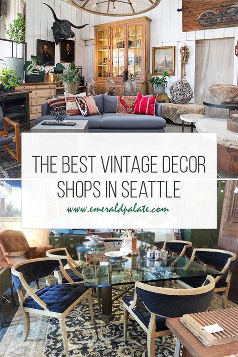 If you love thrifting you have to check out these best antique stores in Seattle. A local shares all her secret spots for picking up mid century modern furniture and home decor accessories at Seattle antique shops. #seattleantiques #seattlevintage #bestantiqueshops #seattleshopping #seattleshops #seattlestores Seattle Shopping, Ivy Cottage, Seattle Travel, Washington Travel, Antique Booth, Big Move, Modern Shop, Mid Century Decor, Mid Century Modern House